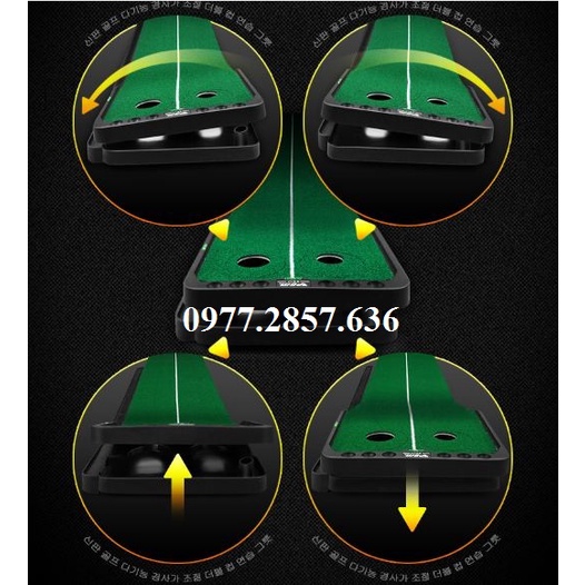 Thảm tập golf Putting 360 độ PGM trong nhà mini luyện cú gạt bóng hiệu quả TT010