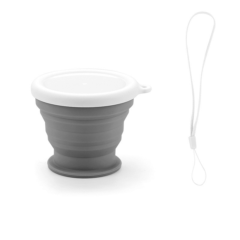 Cốc uống nước silicone 100ml gấp gọn được tiện lợi