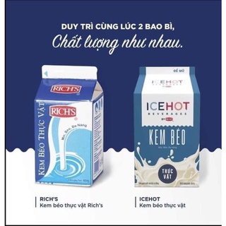 KEM BÉO THỰC VẬT RICH’S LÙN 454g