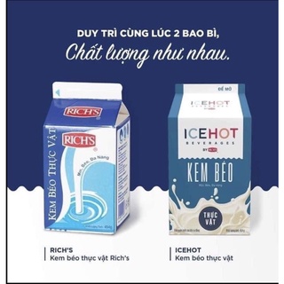 KEM BÉO THỰC VẬT RICH S LÙN 454g