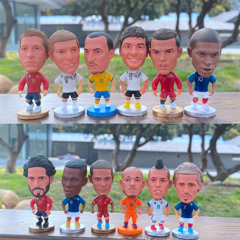Mới Mô Hình Cầu Thủ Ronaldo Neymar Messi Griezmann Di Maria Mbappe Pogba Kante Dybala World Cup 2018