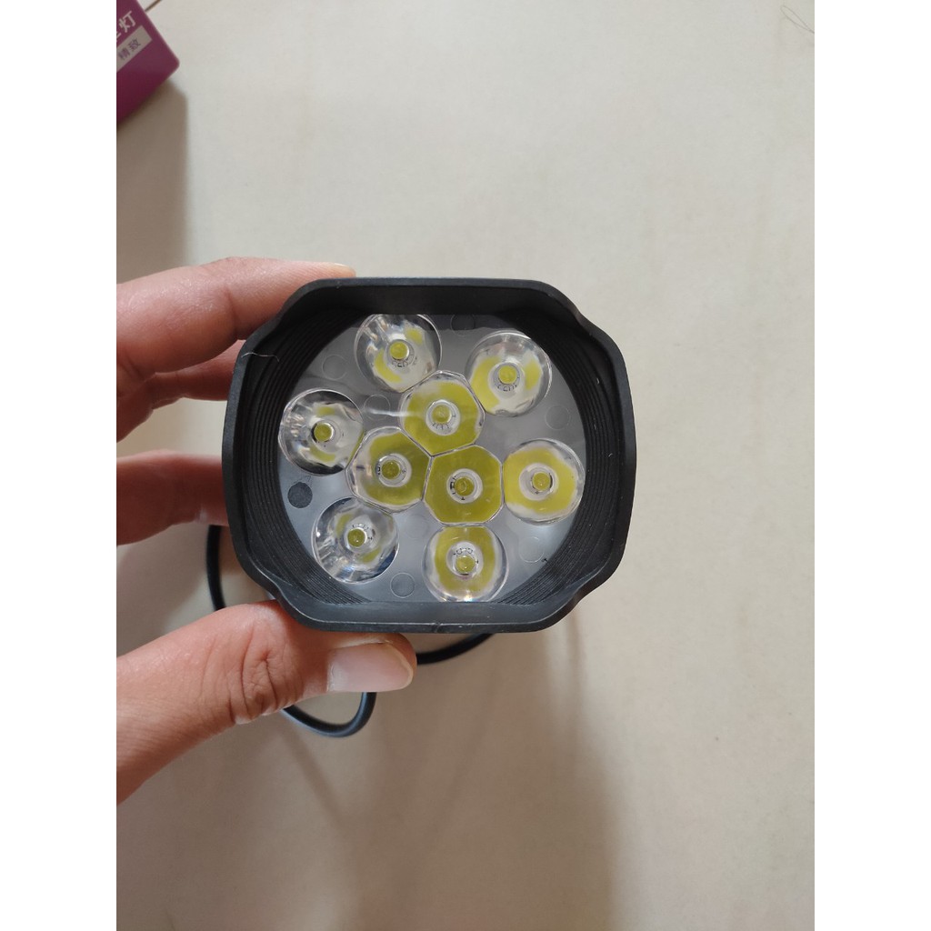 9 bóng - 3 chế độ s-ĐÈN LED XE ĐẠP ĐIỆN SIÊU SÁNG 6 BÓNG, ĐA NĂNG 12-80V, chế xe điện, kit chế xe , nâng cấp đèn xe điện