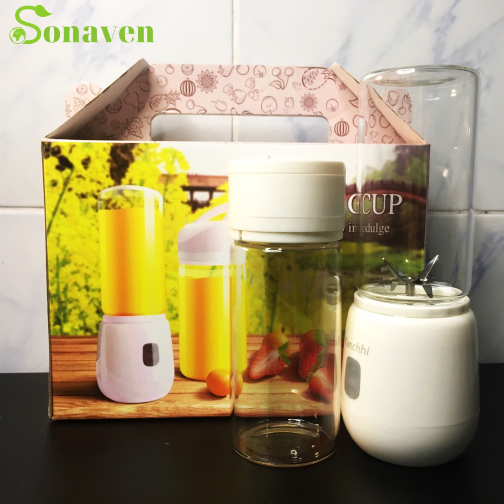 (LOẠI MẠNH NHẤT-2 CỐI) Máy Xay Sinh Tố Đa Năng Cầm Tay Chính Hãng Kanchhi