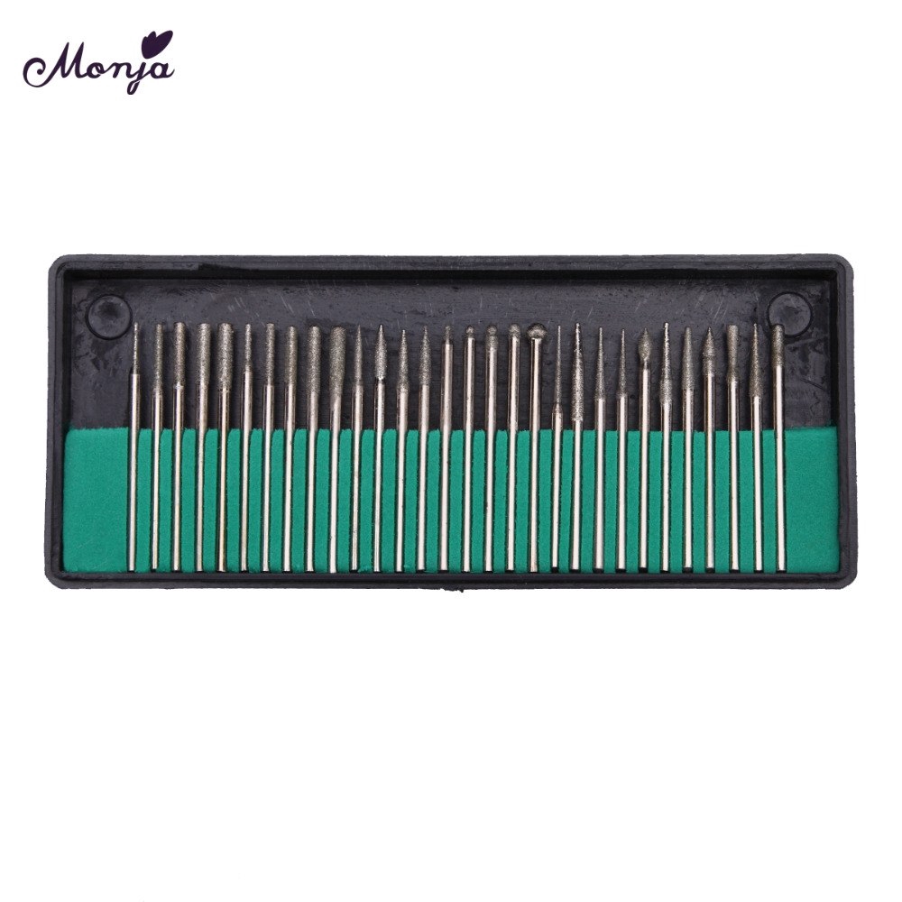 Set 30 Đầu Làm Móng Bằng Hợp Kim Monja