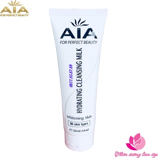 Sữa rửa mặt AIA Cosmetics Hydrating Cleansing Milk dưỡng sáng da se khích lỗ chân lông 120ml