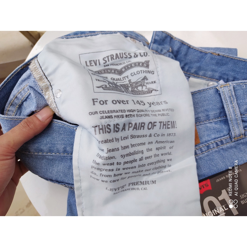 Quần jean dài nam ống suông Lv 501 (Form suông,chất vải ko co dãn,ống quần 20cm) S17 | BigBuy360 - bigbuy360.vn