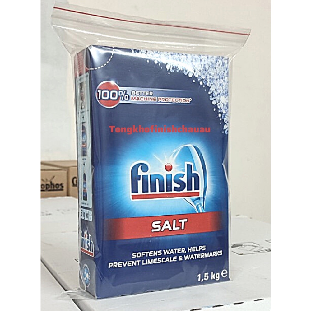 Combo rửa chén Gel finish Eco 0% 900ml+Bóng finish 400ml+ Muối finish 1,5kg dùng cho máy rửa bát.