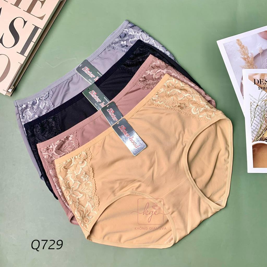 Quần lót thun lạnh form to ren hông hàng chuẩn Thái 729