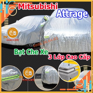 Bạt Che Ô Tô Mitsubishi Attrage 3 Lớp Tráng Nhôm Phản Quang Cách Nhiệt Chống Thấm Chống Bụi Hiệu Quả Na No Smart