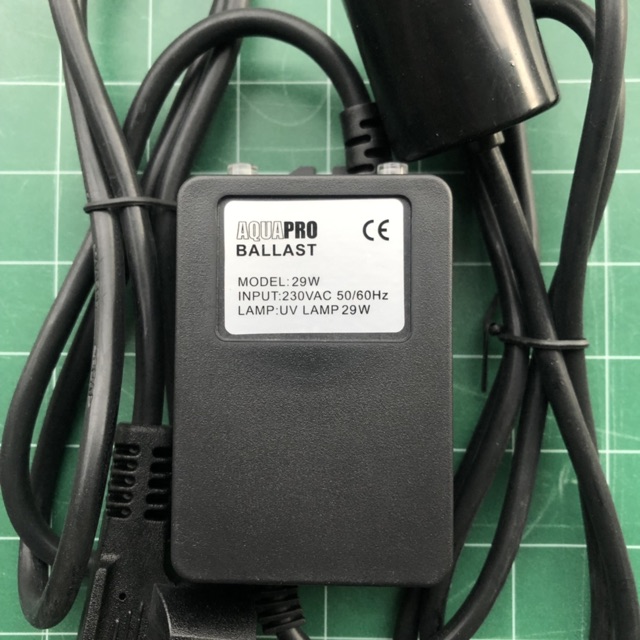 NGUỒN ĐÈN UV 29W AQUAPRO ⚡️ XẢ KHO ⚡️ - UV ADAPTER 29W - UV BALLAST 29W 220V/16A - 4 CHẤU DÀI 2M -  ĐÈN UV MÁY LỌC NƯỚC
