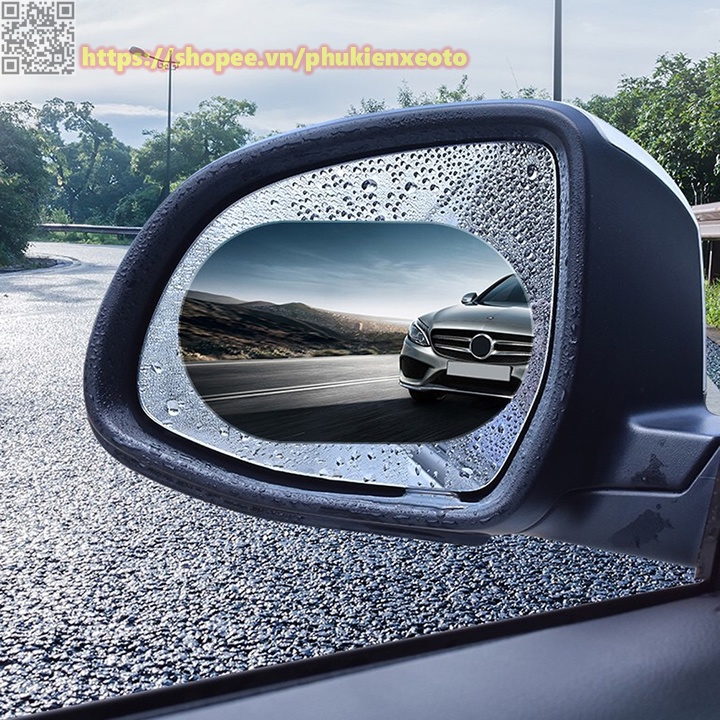 Miếng Dán Chống Bám Nước Gương Kính Ô Tô, Miếng Dán Chống Bám Nước Gương Chiếu Hậu Ô Tô Tiện Lợi
