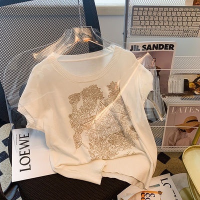 Áo Dệt Kim Sát Nách In Họa Tiết Cổ Điển Thời Trang Mùa Hè Mới Cho Nữ