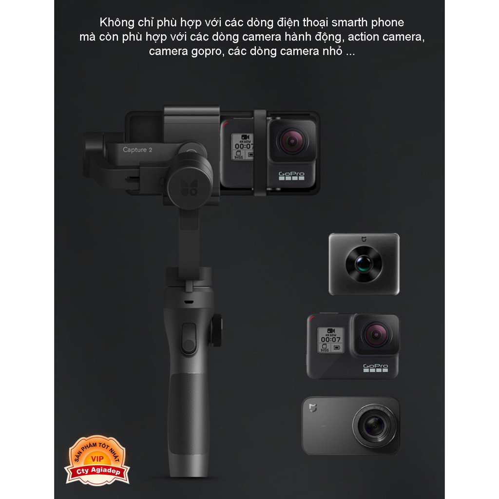 Gậy quay phim chống rung Gimbal siêu xịn Funsnap C2 - Nổi tiếng BESTSELLER