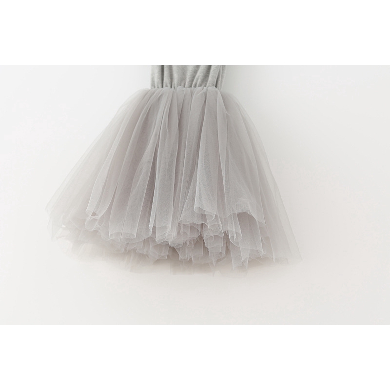 Đầm Sát Nách Phủ Ren Màu Trơn Cho Bé Gái