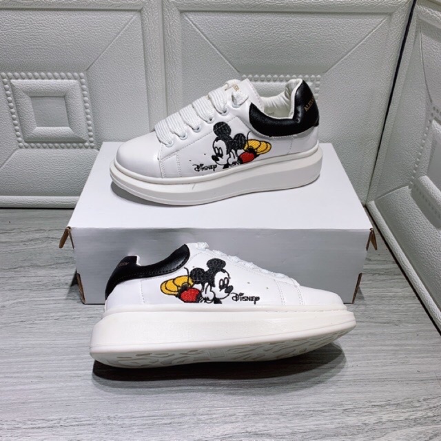 Giày Thể Thao Nữ Tăng Chiều Cao MC Thêu Hình Mickey Mouse