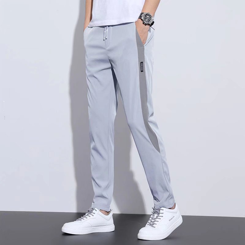 Quần Dài Thể Thao Vải Lụa Lạnh Cỡ Lớn Thoải Mái Cho Nam