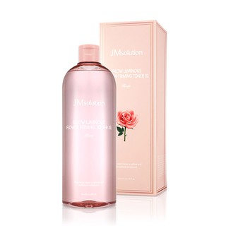 Nước hoa hồng đàn hồi cho da jm solution glow luminous flower firming toner xl 600ml - olix