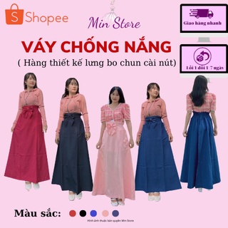   Nơ Full Màu A01  Váy Chống Nắng Thiết Kế MIN MIN Quây Che Nắng Vải Quần Tây Cao Cấp Phối Nơ 