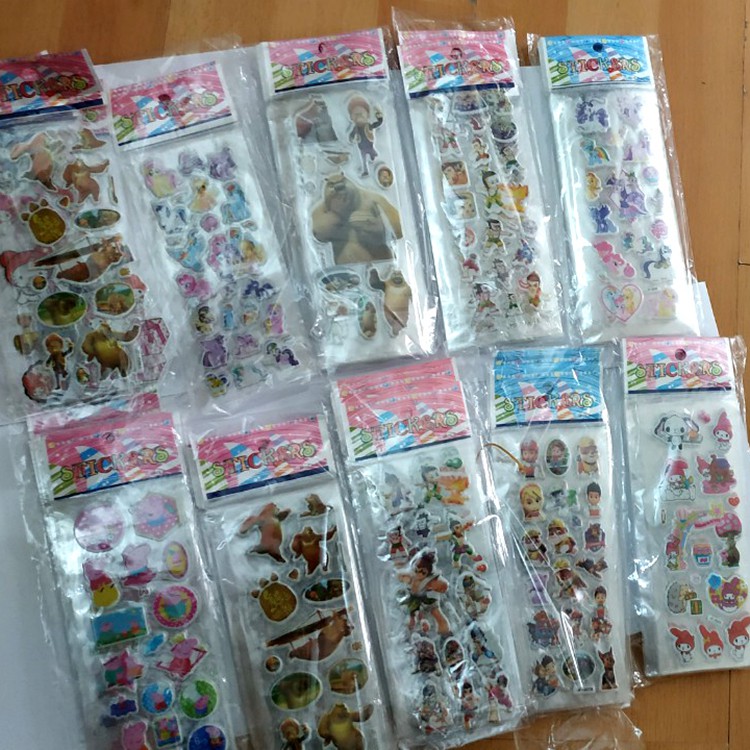 Set 3 Sticker trang trí nhiều mẫu 21*7 cm