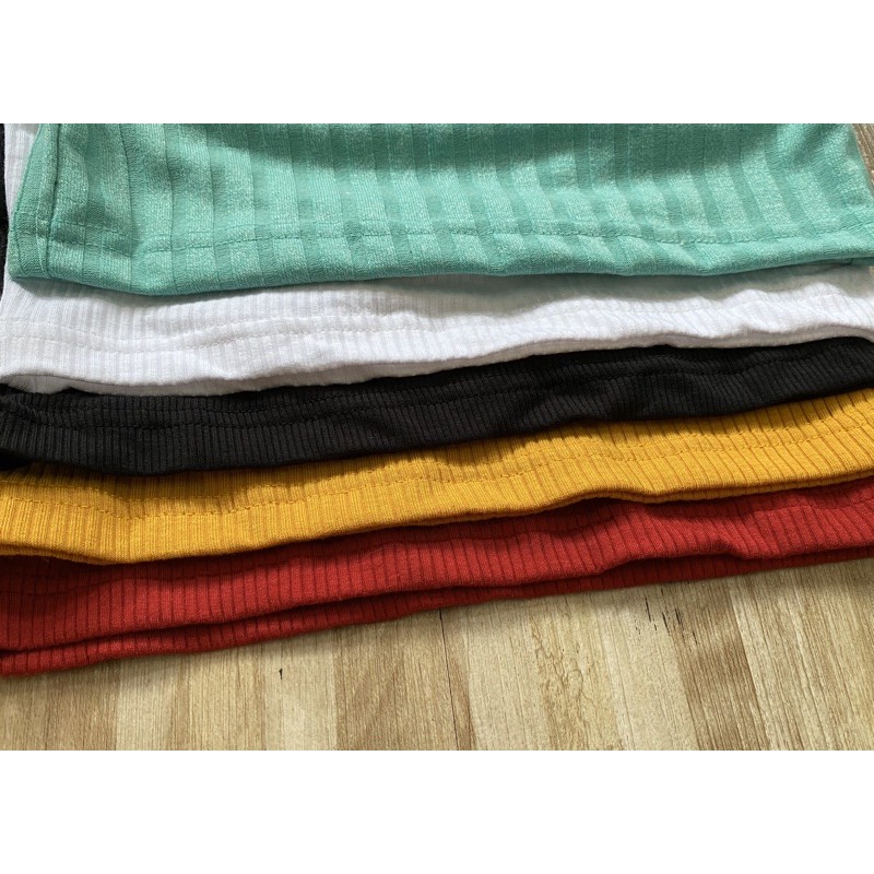 Áo Croptop Áo Kiểu Thun Gân Xịn Loại 1 Ko Bay Nhão [ ẢNH THẬT 100%