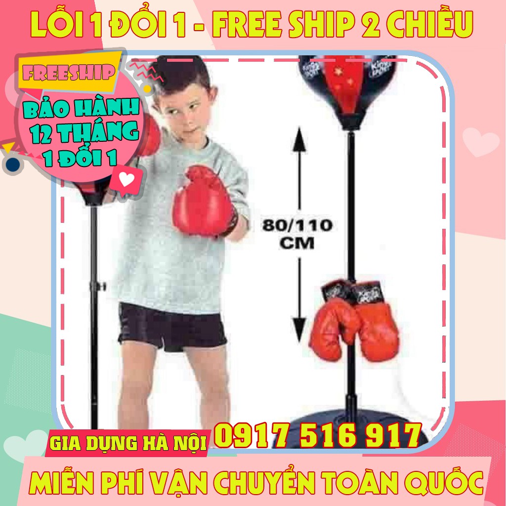 bộ đồ chơi đấm bốc cho bé, bộ đấm bốc boxing cho bé luyện tập phản xạ