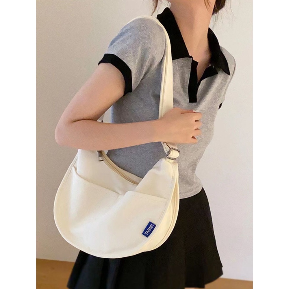 Túi Xách Đeo Vai Bằng Vải Canvas Thời Trang Mùa Hè Dành Cho Nữ