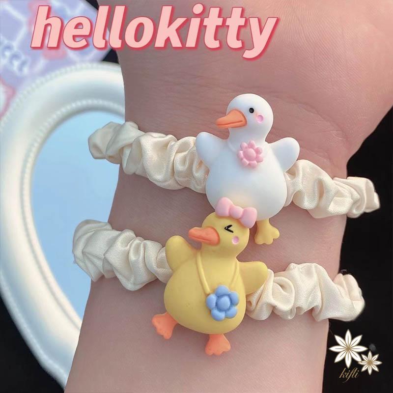 Dây Thun Cột Tóc Họa Tiết Vịt Vàng Dễ Thương Dành Cho Nữ