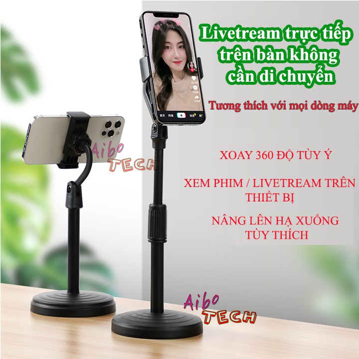 [HOT SALE] Kẹp đỡ,giá đỡ điện thoai để bàn đa năng S1, nâng hạ tùy thích, góc xoay 360 độ - Thích hợp Livetream,xemphim | BigBuy360 - bigbuy360.vn