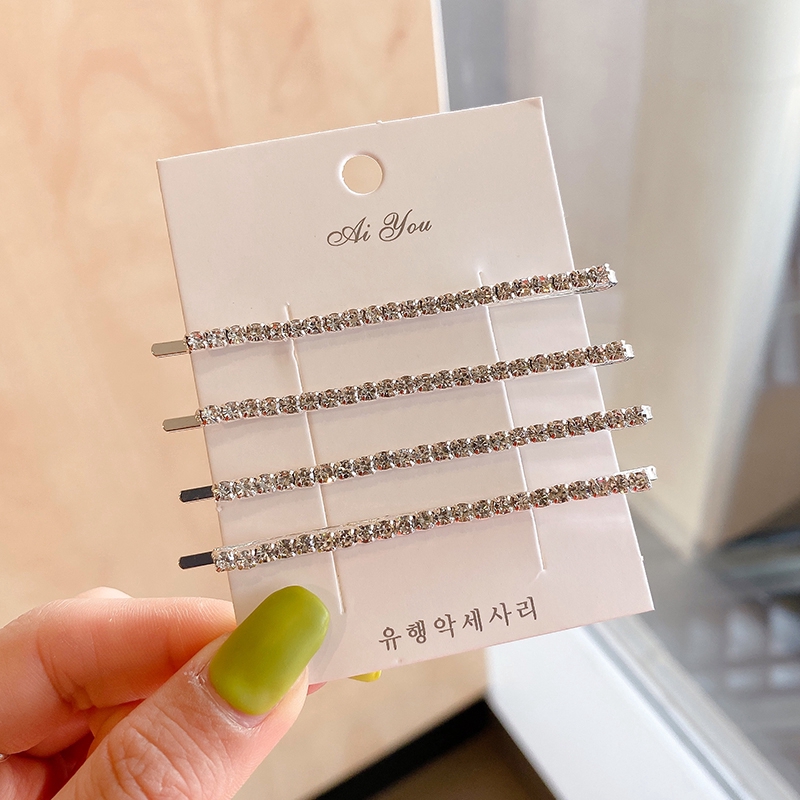 Kẹp Tóc Đính Đá Phong Cách Hàn Quốc Hợp Thời Trang