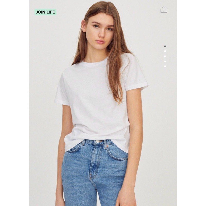 ÁO PHÔNG NỮ CỔ TRÒN TRƠN BASIC NHIỀU MÀU Zara