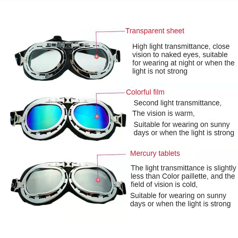 Kính bảo hộ chống gió cho người lái xe máy