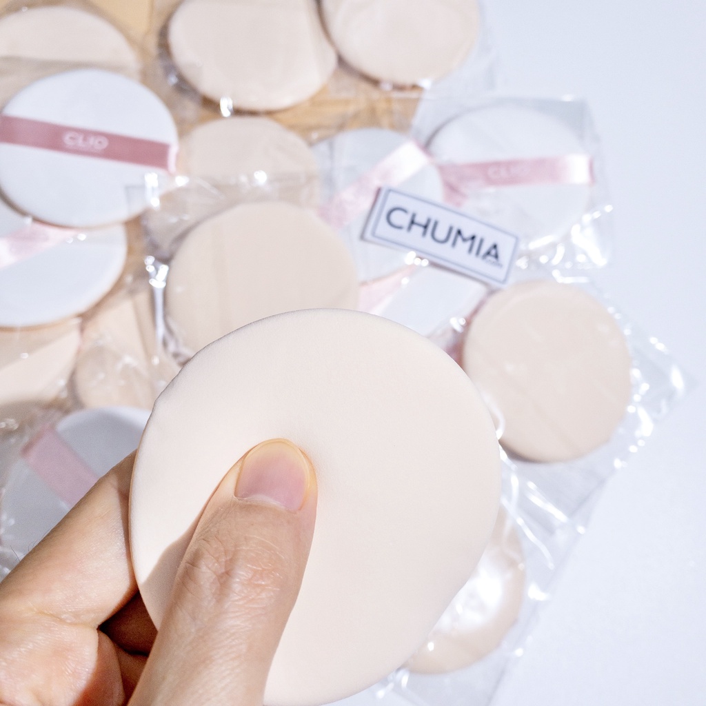 Bông mút tán kem nền cushion trang điểm CLIO (đường kính 7cm) - Chumia