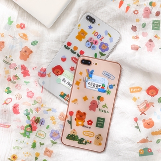 Suuuny Bộ 3 sticker dán dùng cho trang trí nhật ký đáng yêu