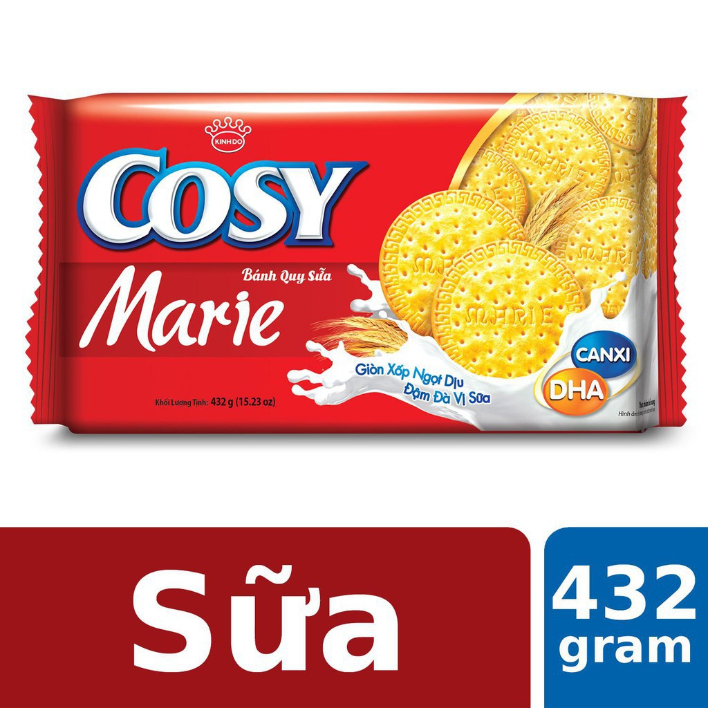 Gói Bánh Quy Giòn Cosy Marie Kinh Đô 432g Đậm Vị Sữa
