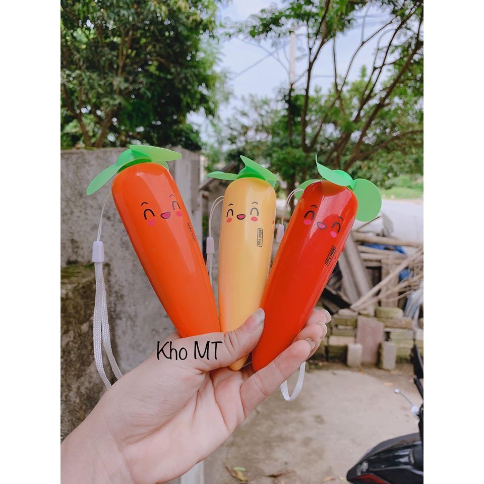 Quạt cầm tay cà rốt | BigBuy360 - bigbuy360.vn