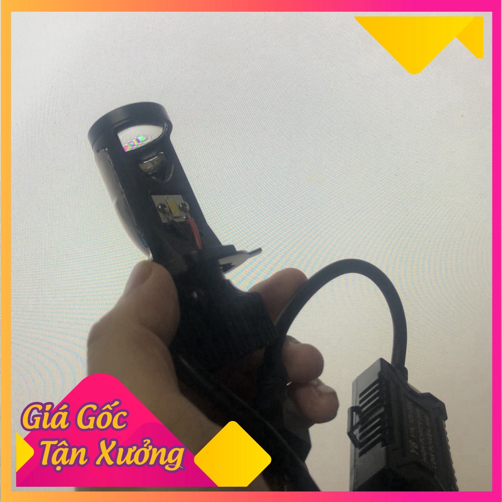 ĐÈN LED BI CẦU MINI CÓ CHỤP CHẮN SÁNG 60W ( giá 1 chiếc)  (Ảnh Sp thật)