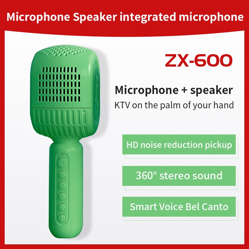 Micro Tích Hợp Loa Bluetooth Không Dây Cho Hát Karaoke KTV Mikrofon