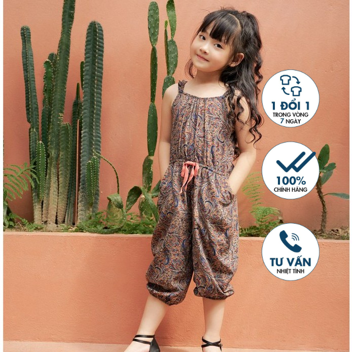 Jumpsuit 2 dây, dáng lửng cho bé gái Emspo AQL3811