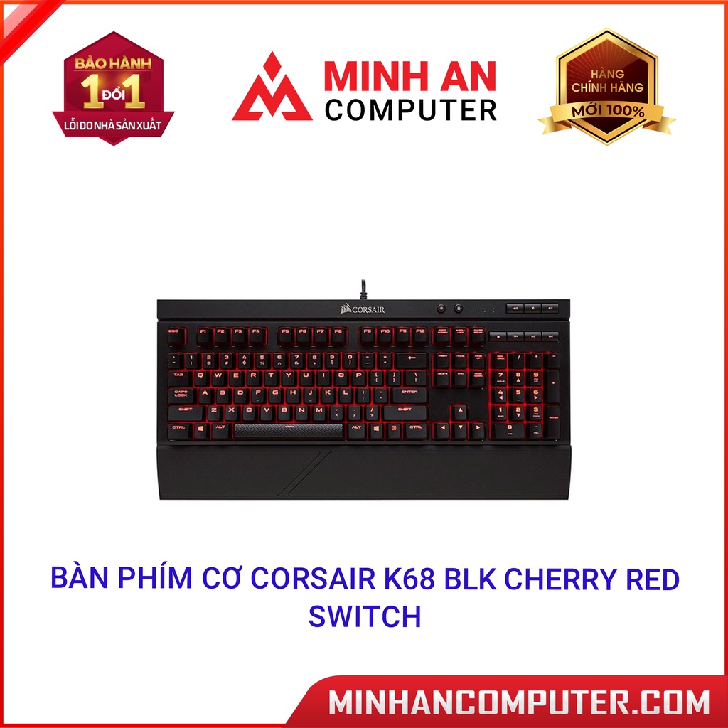 Bàn phím cơ Corsair K68 Cherry MX Red