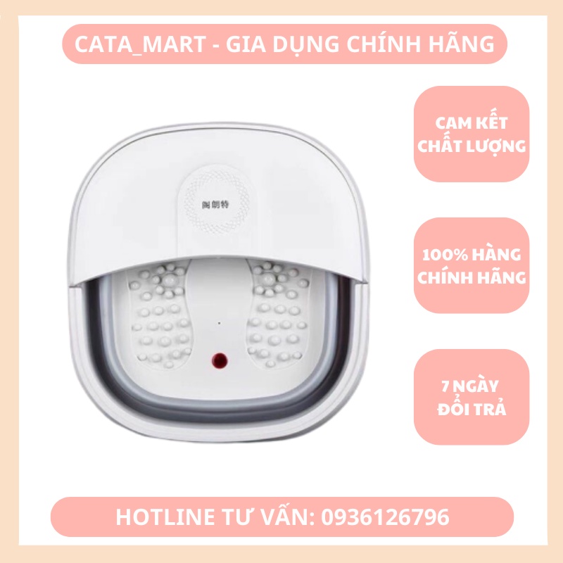 Chậu ngâm chân massage gấp gọn, Bồn ngâm chân mát xa cao cấp, tự động đun nước, giữ nhiệt ổn định - LB219211