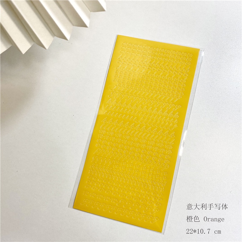 Nhãn dán trang trí kiểu chữ màu sắc đẹp mắt DIY