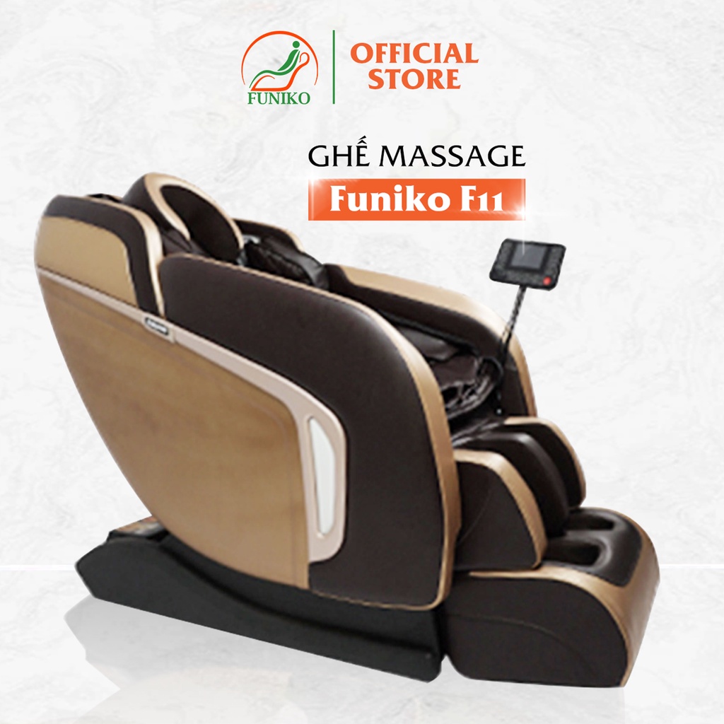 Ghế massage toàn thân,Funiko F11 4D di chuyển,bảng điều khiển tiếng việt massage trị liệu toàn thân bảo hành 10 năm
