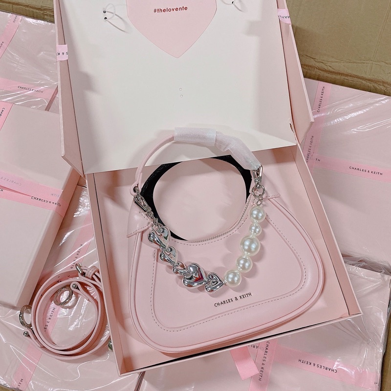 (Đủ 3 màu) Túi CK ngọc hộp nơ hồng mới nhất 2022 fullbox