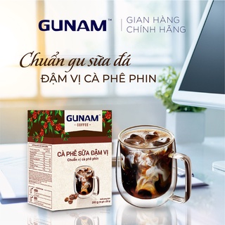 Cà phê hòa tan GUNAM đậm vị cà phê (hộp 10 gói x 20g)