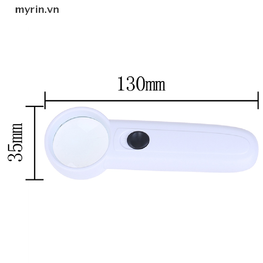 Kính Lúp Phóng Đại Trang Sức 15x Có 2 Đèn led Cầm Tay Tiện Dụng