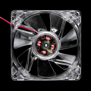 FAN CASE LED 8CM (BLUE)