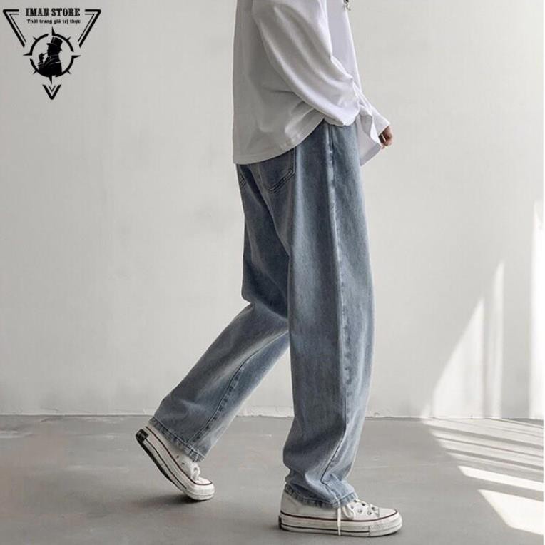 Quần Baggy jean nam ống rộng TRR001