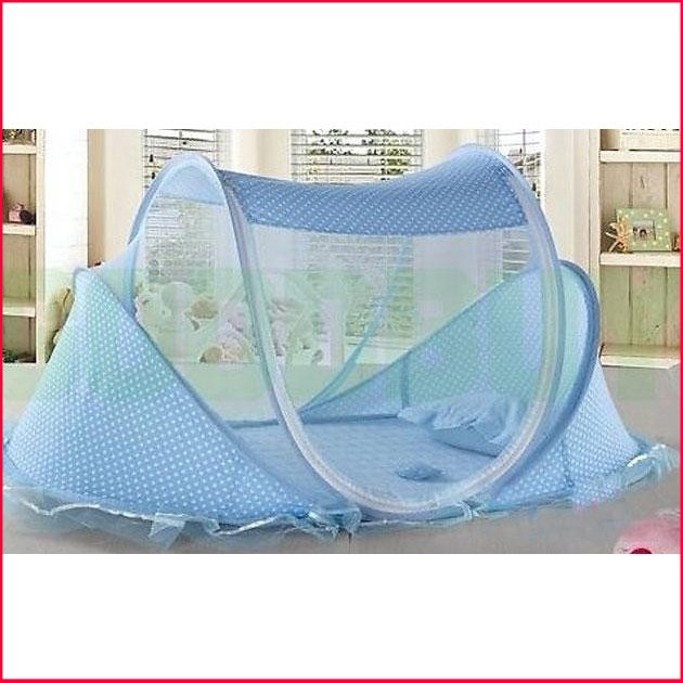 [FREESHIP] Mùng Chụp Chống Muỗi Cho Bé Happy Baby Có Nhạc ( CÓ NỆM)