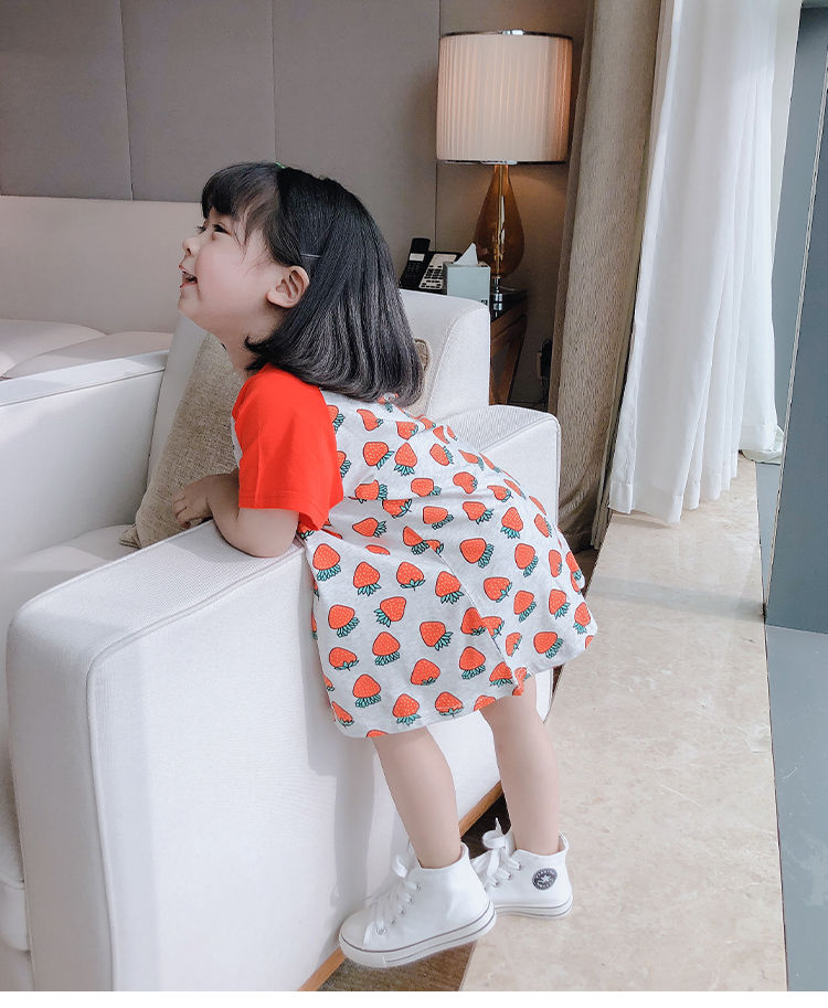 Đầm cotton mùa hè dễ thương cho bé gái