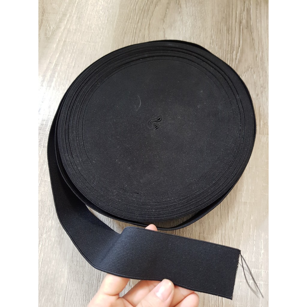 Dây chun may quần áo szie 3.8cm dây thun đen chất đanh dai và co giãn tốt, Maihoaflower